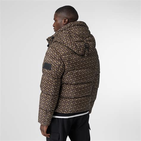 burberry detachable sleeve monogram print puffer jacket|Detachable Sleeve Nylon Puffer Jacket in Navy .